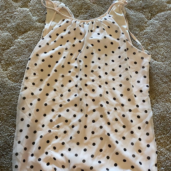 Express blush pink polka dot blouse medium - Picture 1 of 2